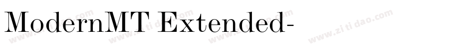 ModernMT Extended字体转换